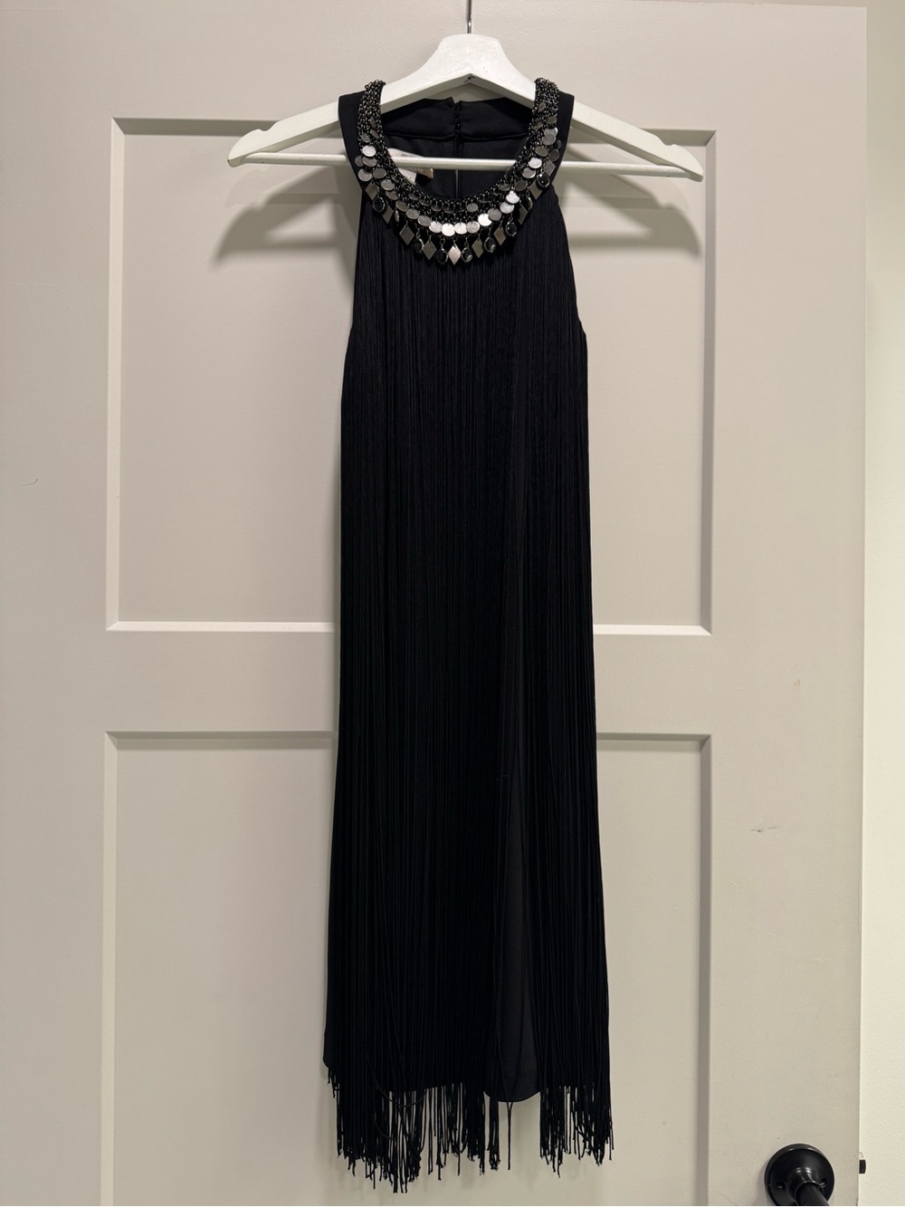 Muse For Boston Proper Sleeveless Fringe Cocktail Dress
